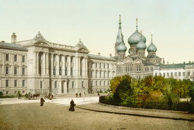 正义宫和圣潘捷列伊蒙修道院教堂，敖德萨，俄罗斯，c1880s-c1890s 作者 不明