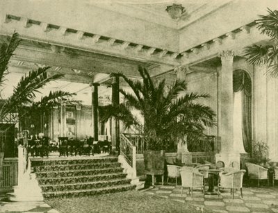 雄伟的棕榈阁和休息室，建于1930年。 作者 不明
