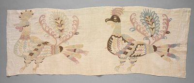 面板，床单碎片，1700年代。 作者 不明