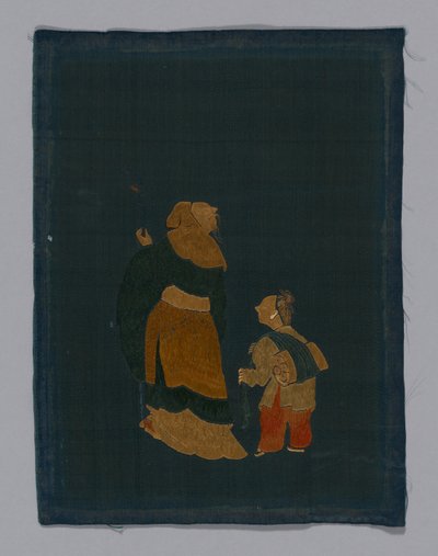 板式家具织物，中国，康熙时期，清朝1644-1911年，180050。 作者 不明