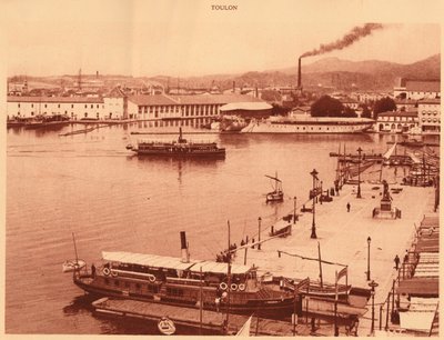 1930年在土伦的Qual全景图。 作者 不明