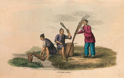 中国造纸，公元105年，c1850年 作者 不明