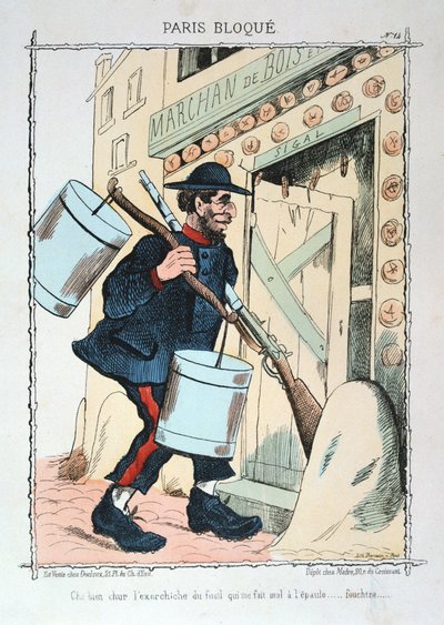 巴黎被围困，1870-1871年。 作者 不明