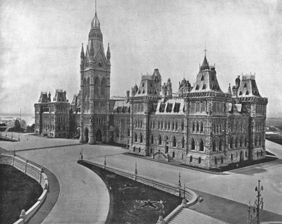 加拿大渥太华国会大厦，建于大约1900年。 作者 不明