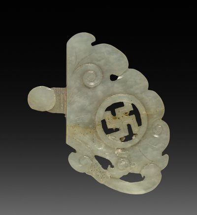 皮带扣的一部分，1800-1900年代。 作者 不明