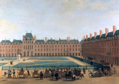 国王和摄政王通道，皇家广场，c1655。 作者 不明