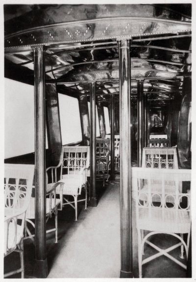 Zeppelin LZ7 Deutschland I的客舱，1909年，1933年 作者 不明