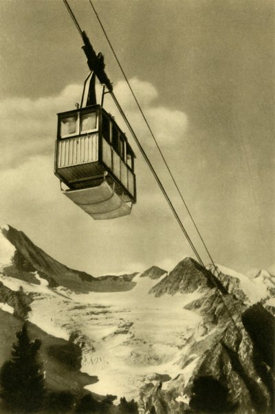 Patscherkofelbahn，因斯布鲁克，蒂罗尔，奥地利，c1935年。 作者 不明