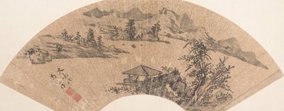 湖边的亭子，17世纪或以后。 作者 不明