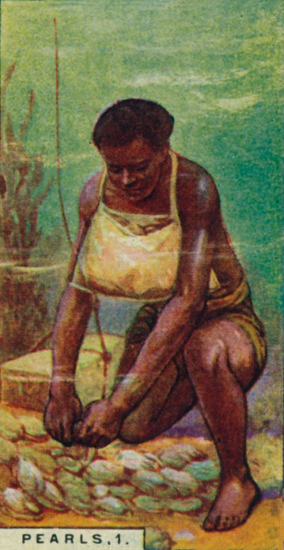 Pearls 1.锡兰的本地潜水员在工作，1928年 作者 不明