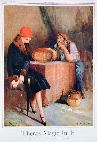 梨肥皂广告，1925年 作者 不明