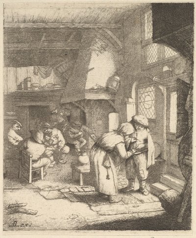 农民付账单，1610-185年。 作者 不明