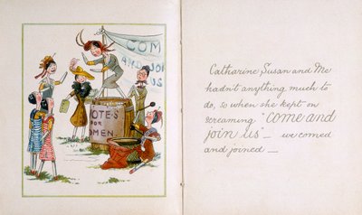 女权主义者会议上的佩格娃娃，约1910年 作者 不明