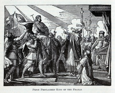 佩平被宣布为法兰克国王，1882年 作者 不明