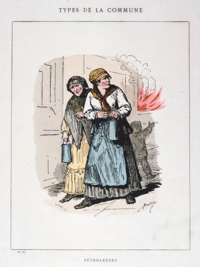 Petroleuses，巴黎公社，1871年。 作者 不明
