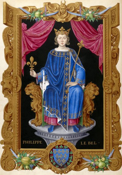 Philippe IV le Bel 摘自Jean Du Tillet（16世纪）的《法国国王记录》。 作者 不明