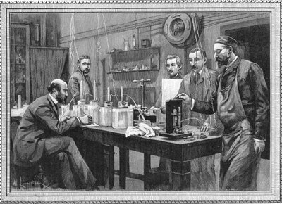 巴黎索邦大学物理研究实验室，1895年 作者 不明