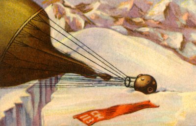 Piccards海拔研究气球着陆于1931年，1932年。 作者 不明