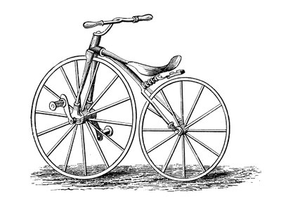 Pickerings曲柄踏板驱动的自行车，美国设计，c1860s c1880 作者 不明