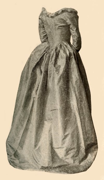 圣克莱尔夫人所穿的蓝色有趣礼服的图片，c1760,1937年。 作者 不明