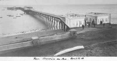 1886年4月23日在海上码头克拉克顿 作者 不明