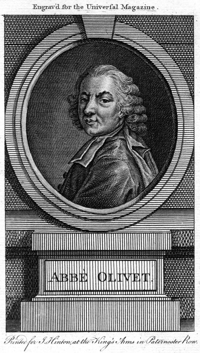 Pierre-Joseph Thoulier dOlivet，法国牧师和信使，十八世纪 作者 不明