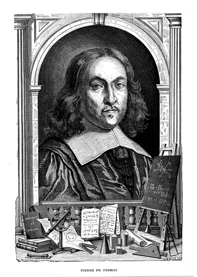 皮埃尔·德·费马（Pierre de Fermat），17世纪法国数学家，1870年 作者 不明