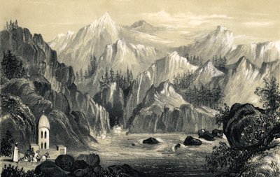 1847年印度恒河源的朝圣者 作者 不明