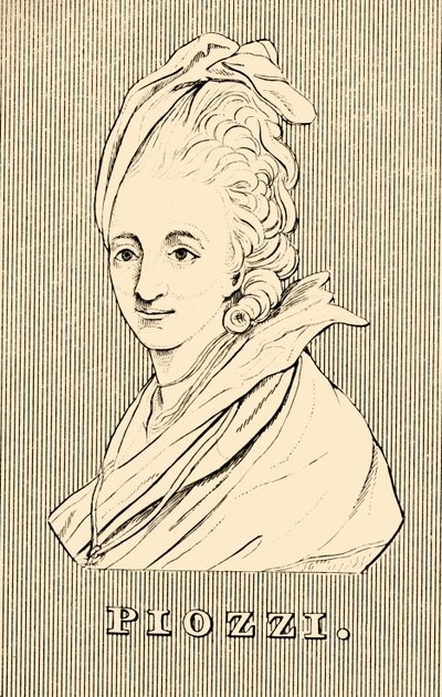 皮兹（Piozzi），1741-1821年，1830年。 作者 不明