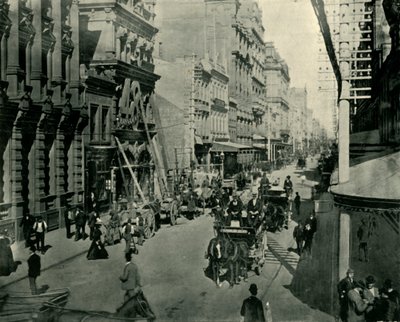 悉尼皮特街，1901年。 作者 不明
