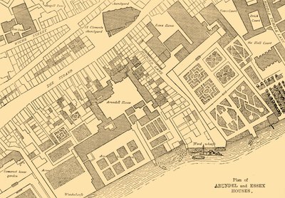 阿伦德尔和埃塞克斯房屋规划，1881年。 作者 不明