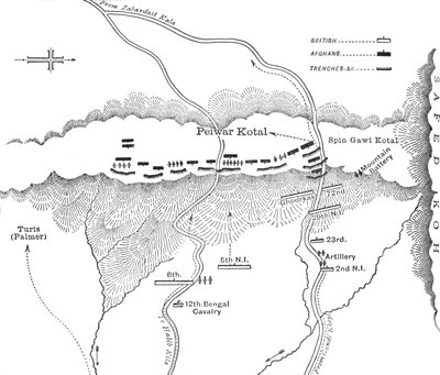Peiwar Kotal进攻计划，1878年12月2日，c1880 作者 不明