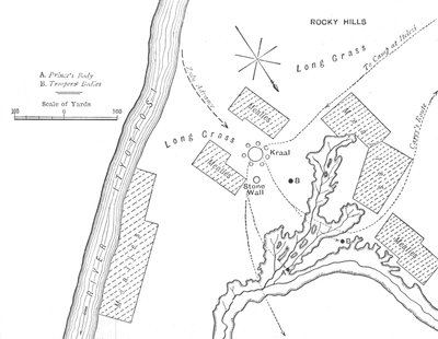 路易·拿破仑亲王被杀的地面计划，1879年1月1日，c1880 作者 不明