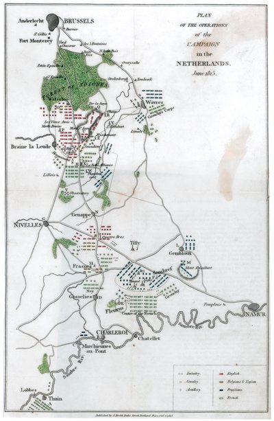 1815年6月，该运动在荷兰的运作计划，1816年 作者 不明