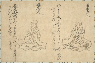 1300年代至1400年代的佛教神职人员Shakkyo Kasen Emaki的诗人不朽。 作者 不明