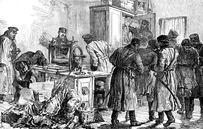 警察发现了空想主义者的印刷机，俄罗斯圣彼得堡，1887年 作者 不明