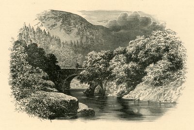 北威尔士的Aberglaslyn桥，建于1890年。 作者 不明