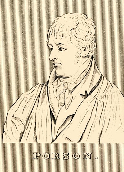 保尔森（Porson，1759-1808年，1830年）。 作者 不明