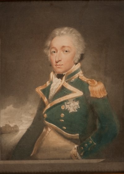 威廉•西德尼史密斯海军上将的肖像1764-1840。 作者 不明