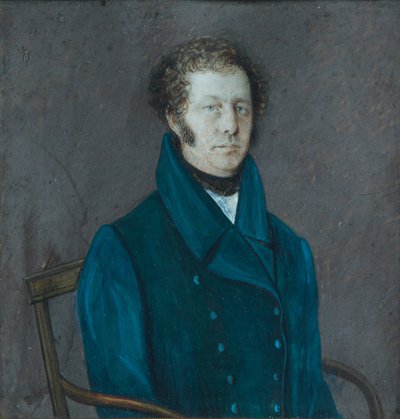 19世纪第二季的阿列克谢·加夫里洛维奇·波波夫（Alexey Gavrilovich Popov）1760-1857年的肖像 作者 Unbekannt