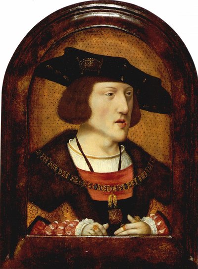 西班牙1500-1558年查理五世的肖像，c。 1520 作者 不明
