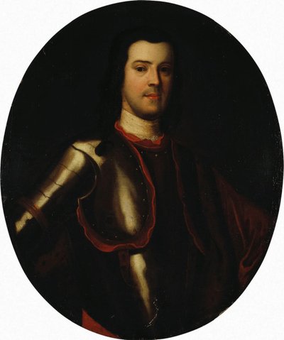 18世纪初，安东·曼努伊洛维奇·德维尔伯爵（Count Anton Manuilovich Devier）肖像1682-1745。 作者 不明
