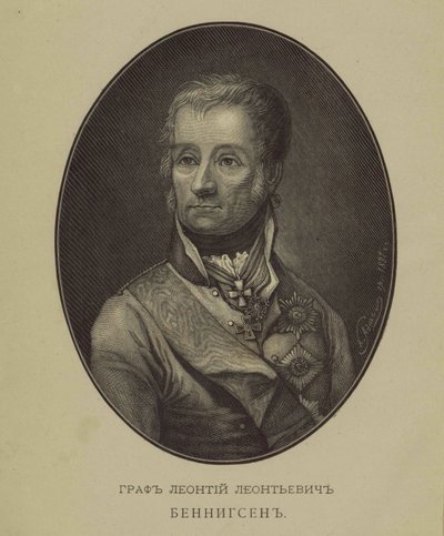 莱文·莱昂尼伯爵伯爵肖像肖像Theophil von Bennigsen 1745-1826 作者 不明