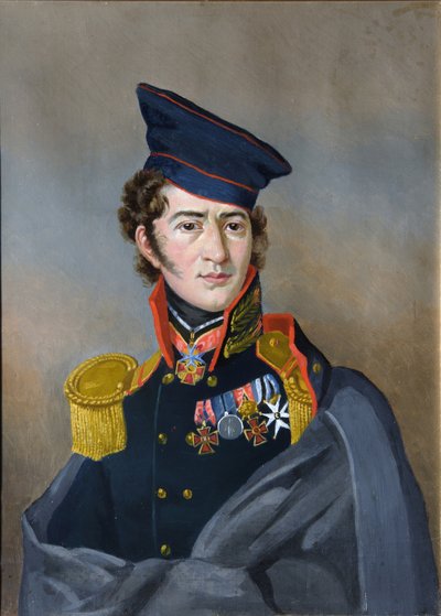 Dmitri Alexeevich Stolypin肖像1785-1826，十九世纪初。 作者 不明