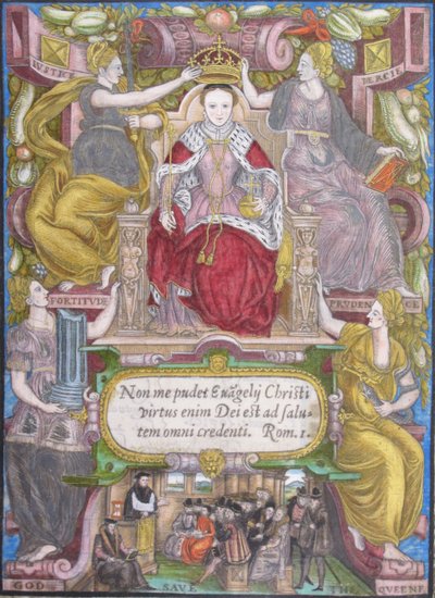 1572年英国伊丽莎白一世王冠肖像 作者 不明