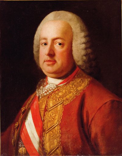 奥地利皇帝弗朗西斯一世的肖像1708-1765，约1770年。 作者 Unbekannt