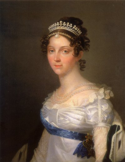 1806年后的1779-1826年，巴登路易丝公主伊丽莎白·阿列克谢耶夫娜皇后的肖像 作者 不明
