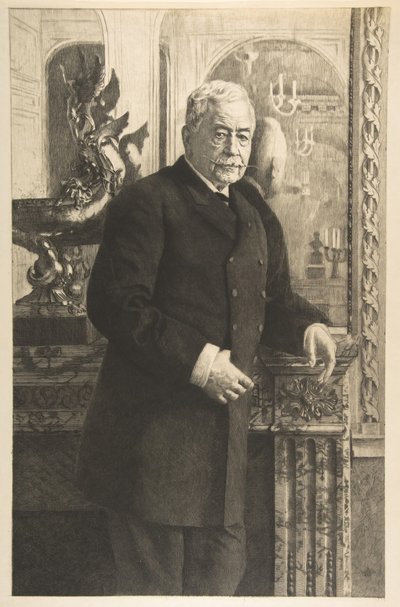 费迪南德·莱塞普（Ferdinand Lesseps）的肖像，1850-1914年。 作者 不明