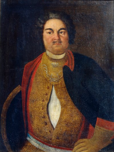 加夫里尔·伊万诺维奇·达维多夫（1784-1809）的肖像，19世纪初。 作者 不明