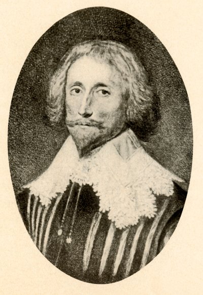 乔治·桑迪斯（George Sandys）肖像，刻有双峰和Vandyke领子，c1610-1630，1937年。 作者 不明